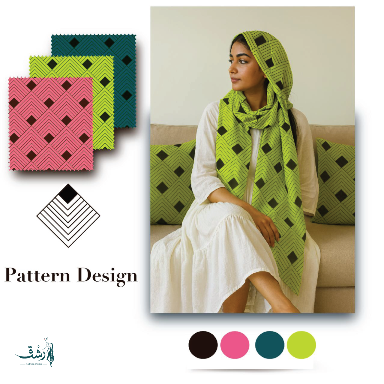 طبعات-أقمشة(نمط-هندسي)