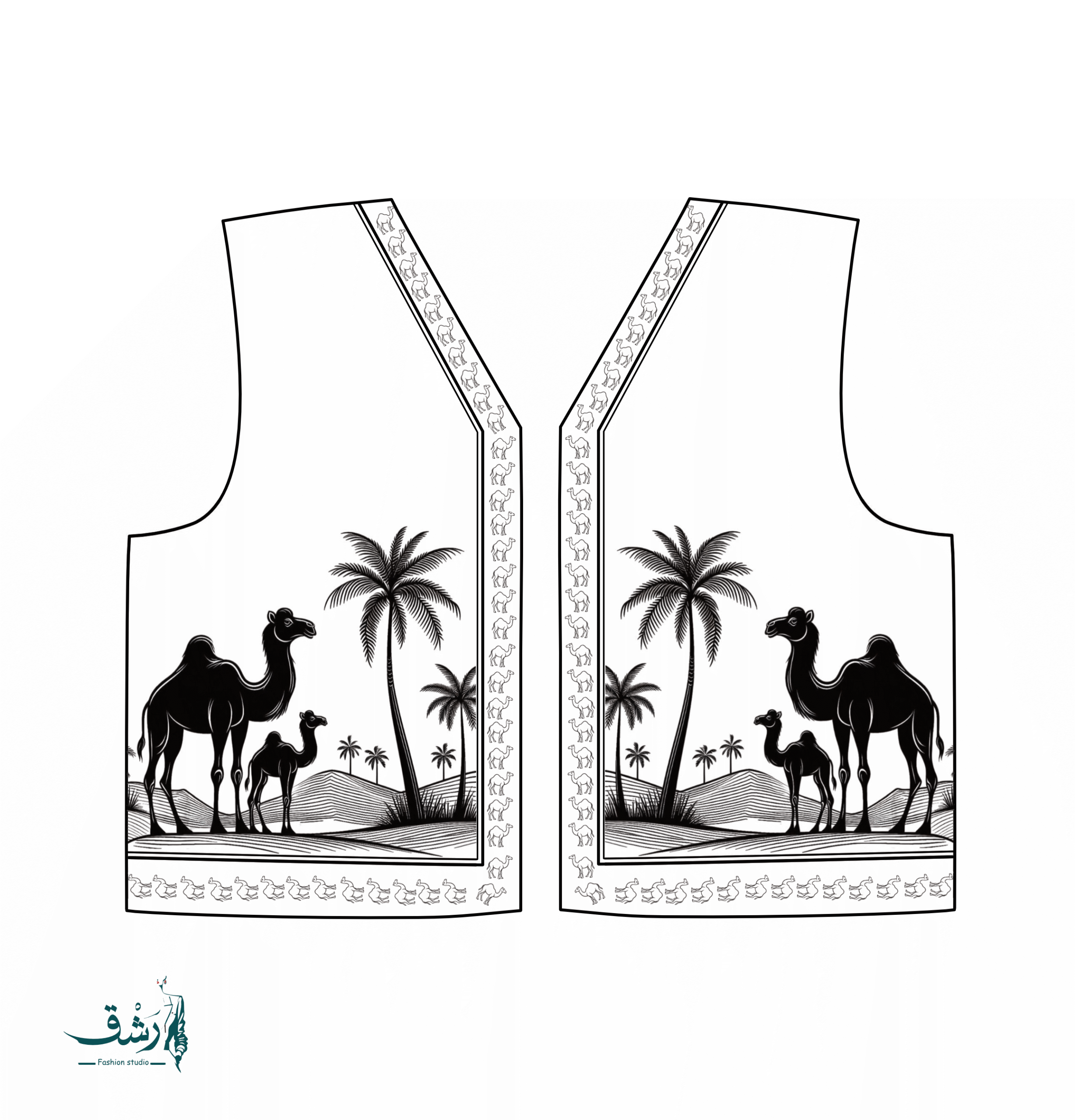 نقوش تقليدية لدقلة رجالية